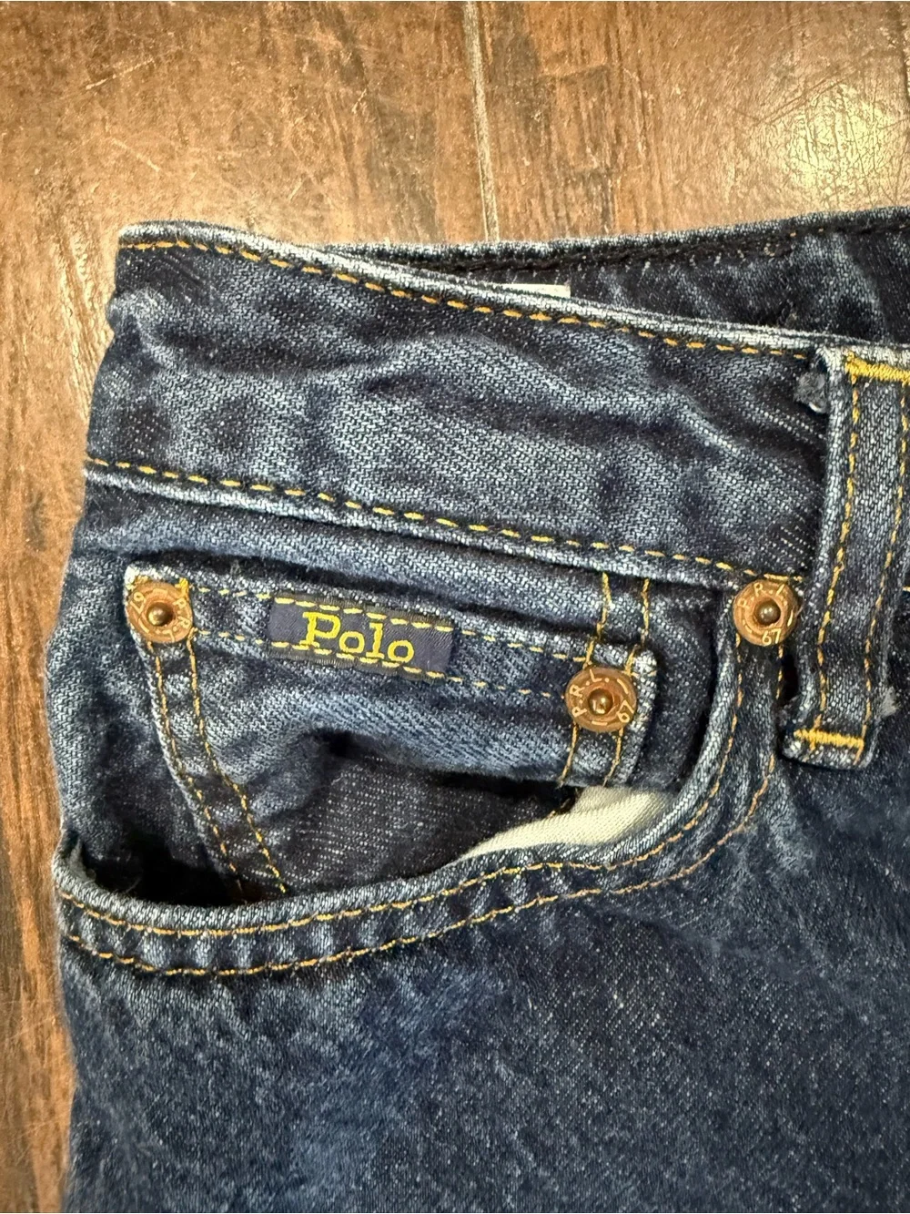 Polo Ralph Lauren Lynwood Relaxed Boys Jeans 14 Dark Wash Denim